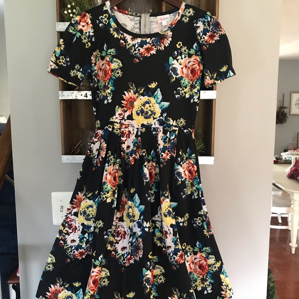 Lularoe unicorn floral Amelia